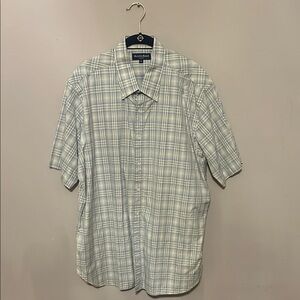 Austin Reed Men's Blue Plaid Casual Shirt